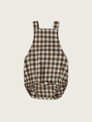 Chestnut Gingham Bloomers With Braces