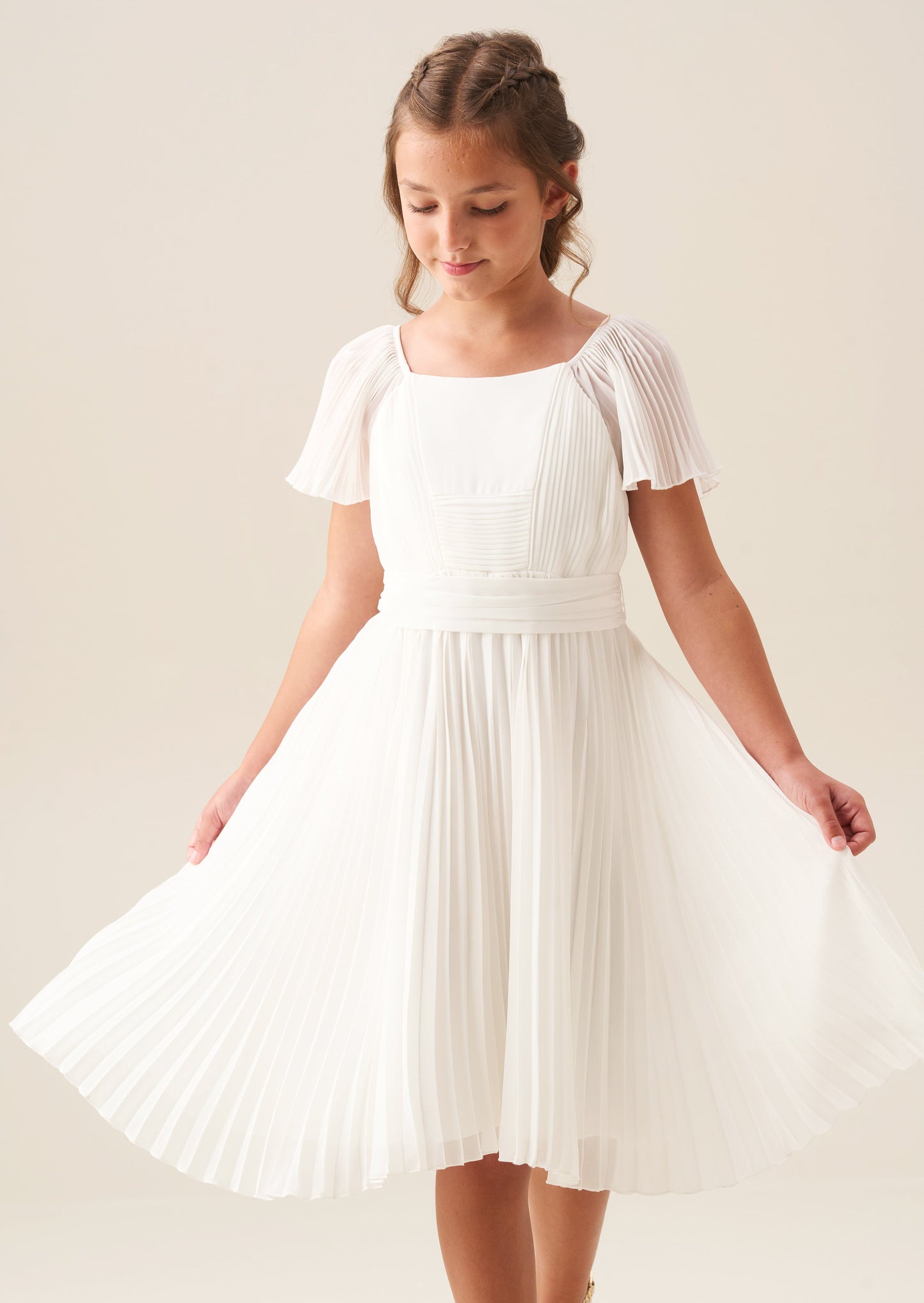 Georgette White Dress | Angel & Rocket