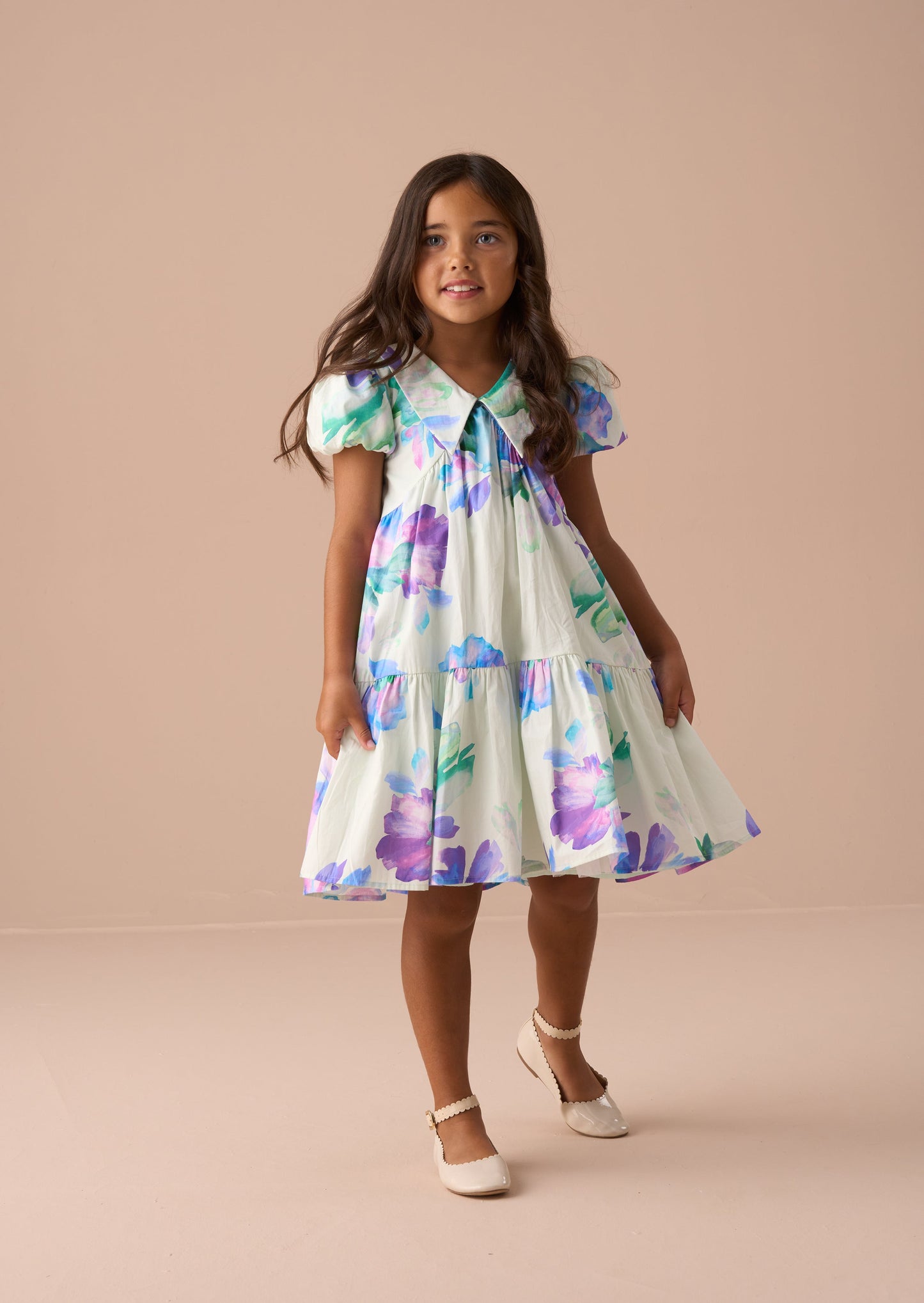 Girls Mint Green Summer Party Dress