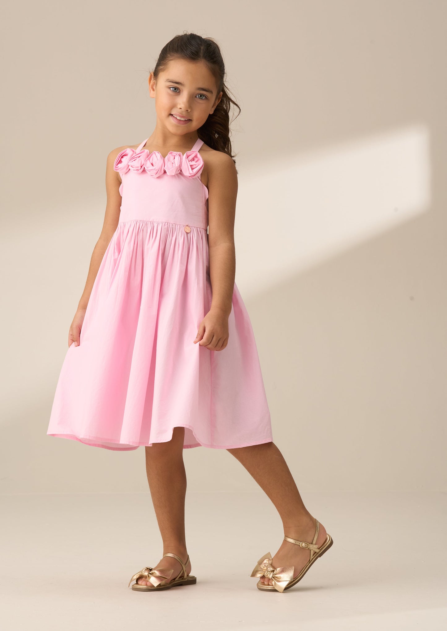 Girls Pink Corsage Dress | Angel & Rocket