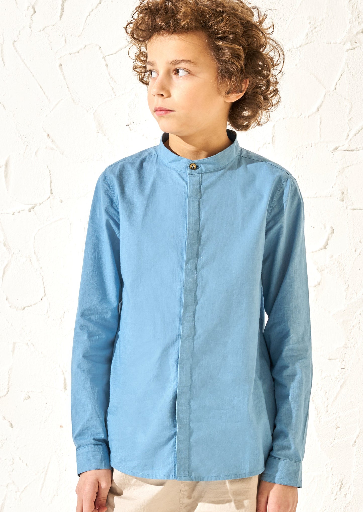 Boys Blue Shirt | Angel & Rocket