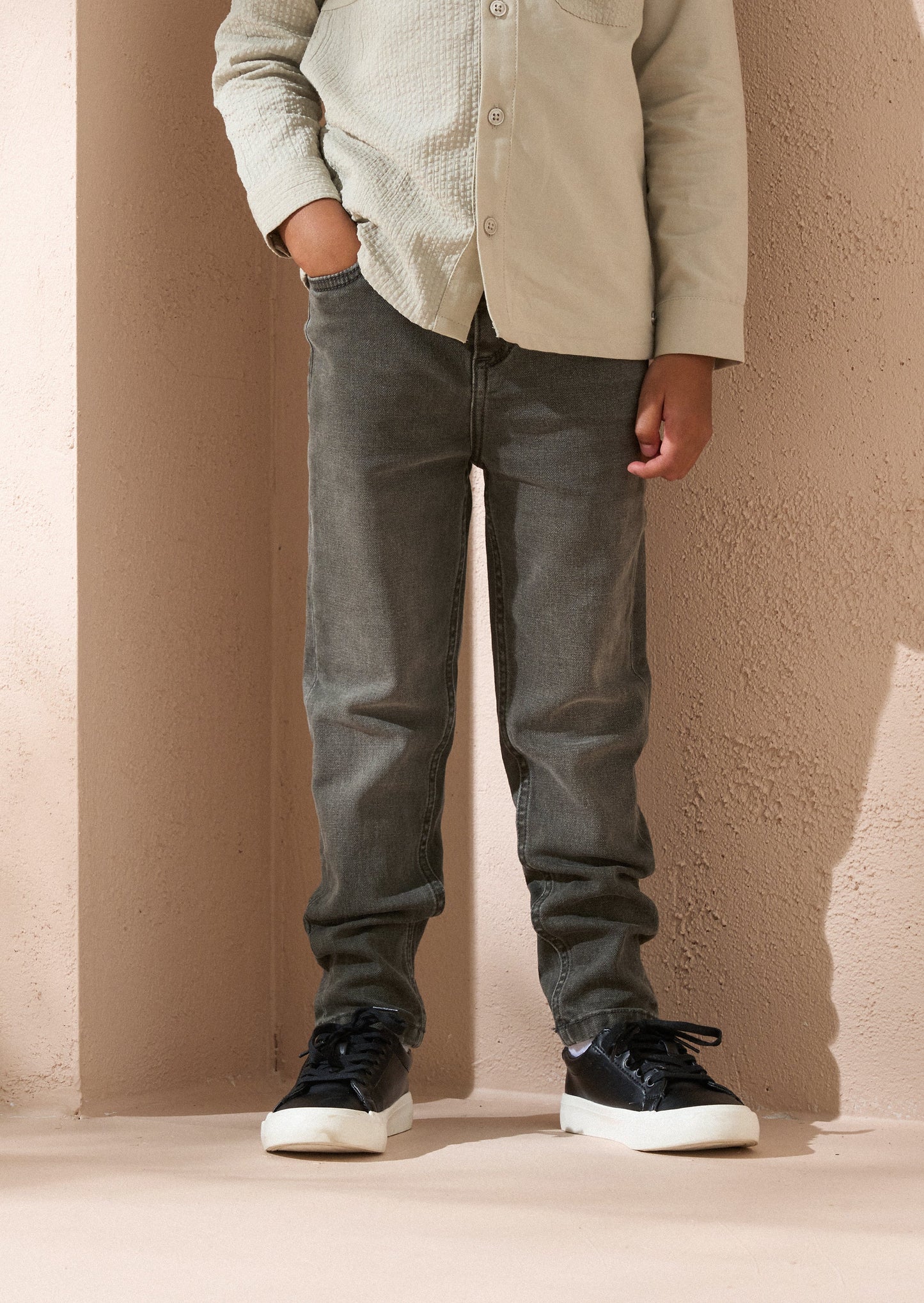 Boys Smart Black 5 Pocket Jeans | Angel & Rocket