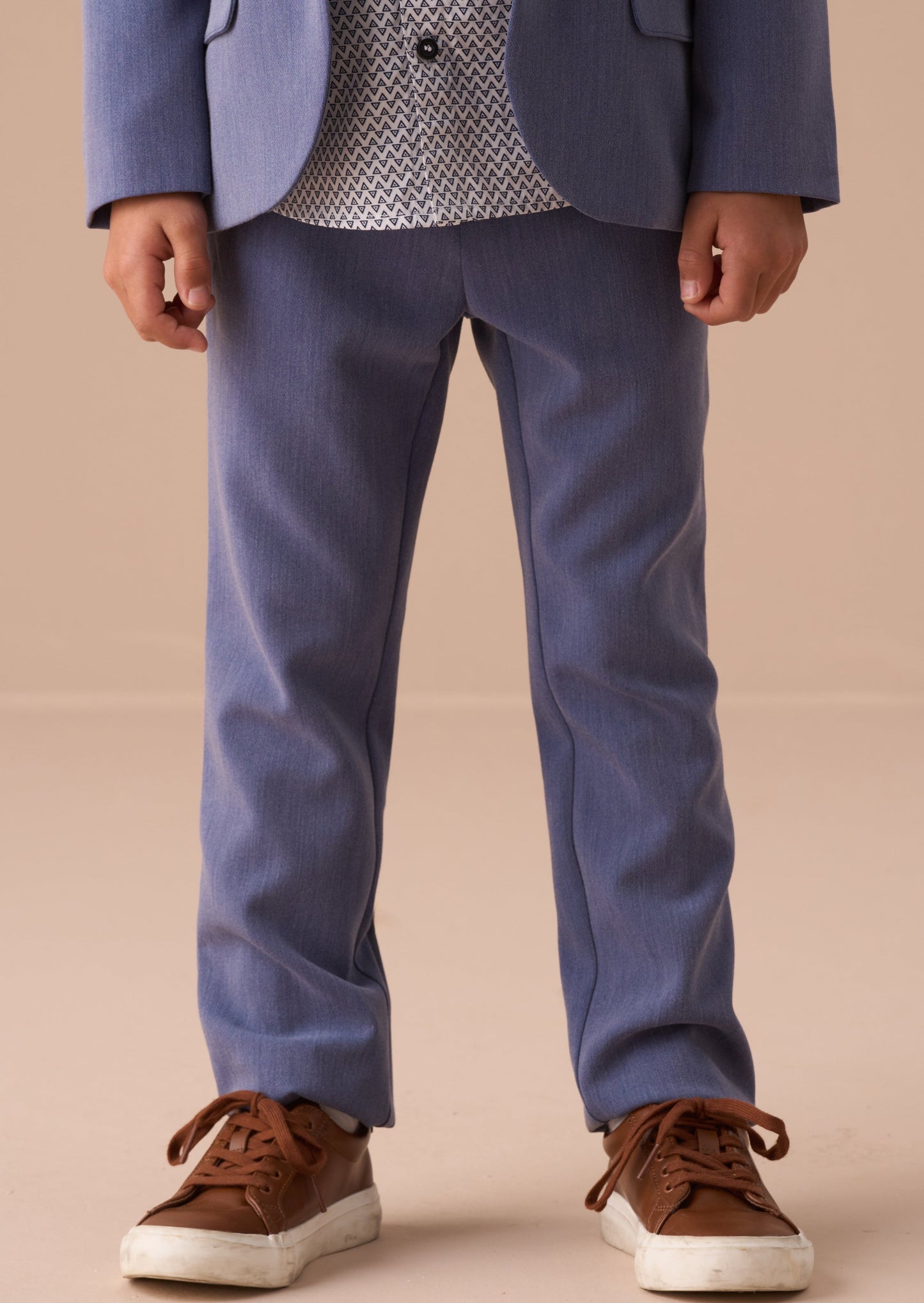 Boys Smart Blue Summer Trousers | Angel & Rocket