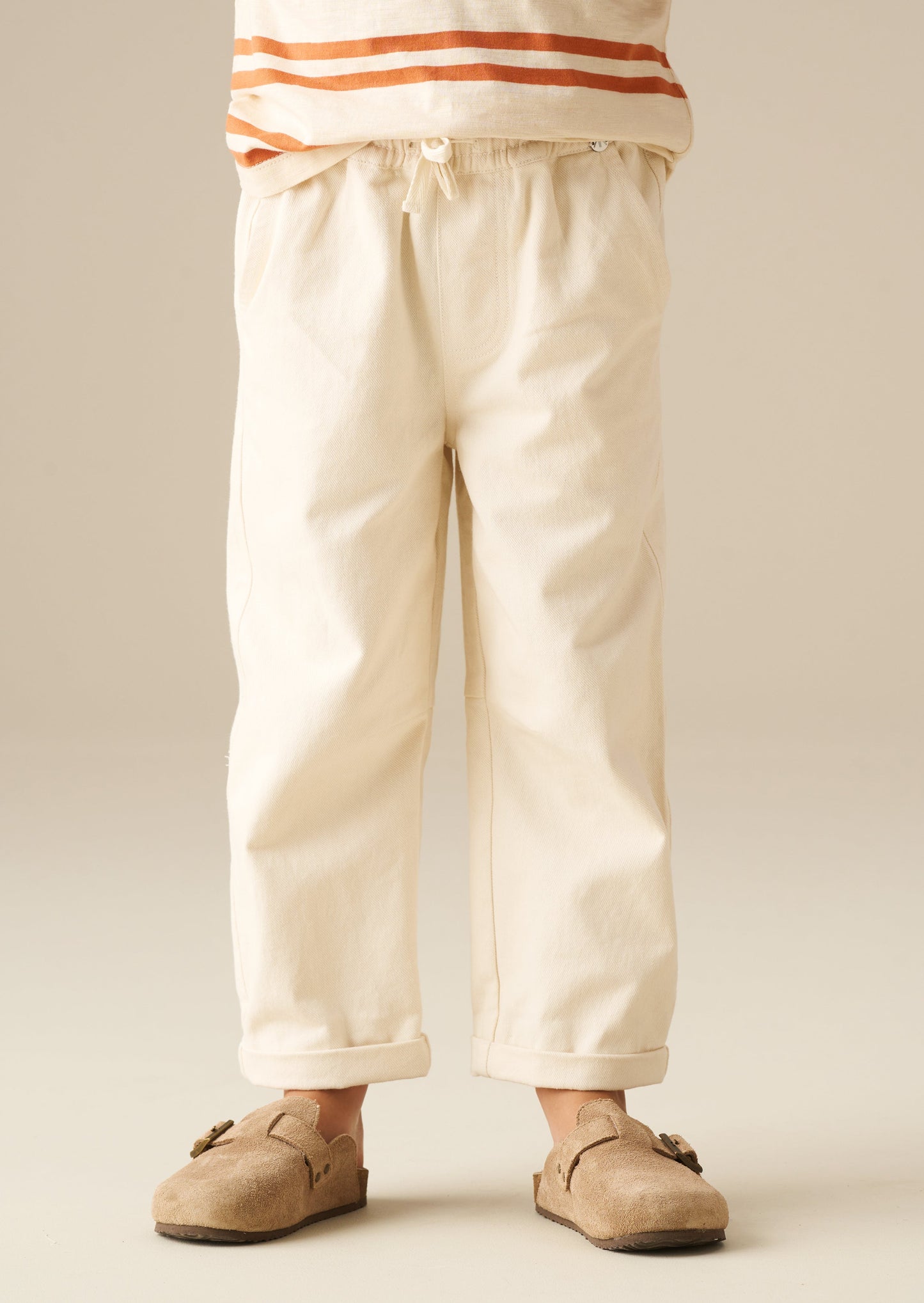 Boys Classic Stone Slim Fit Smart Chinos | Angel & Rocket