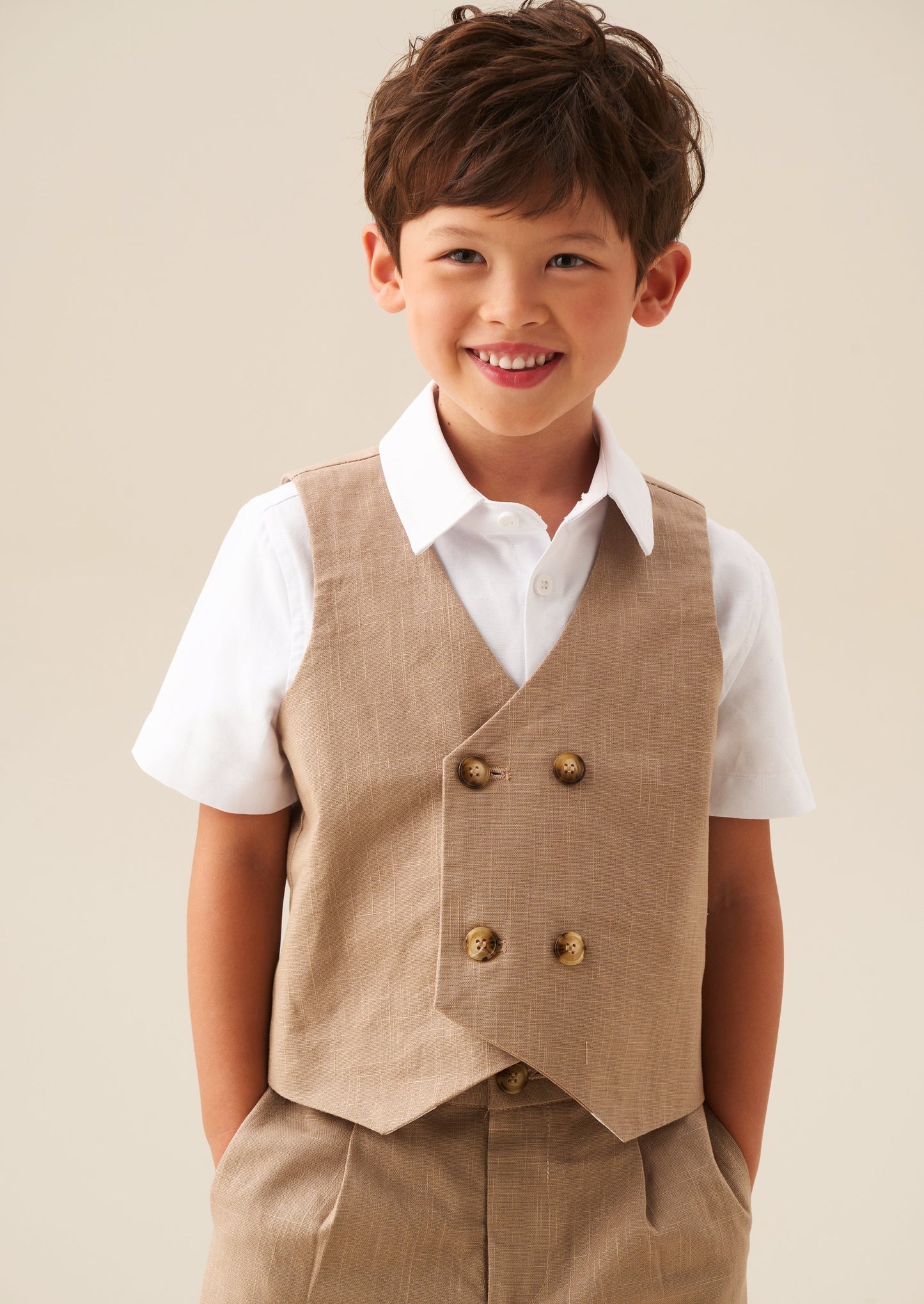 Boys Summer Waistcoat & Shirt Set | Angel & Rocket