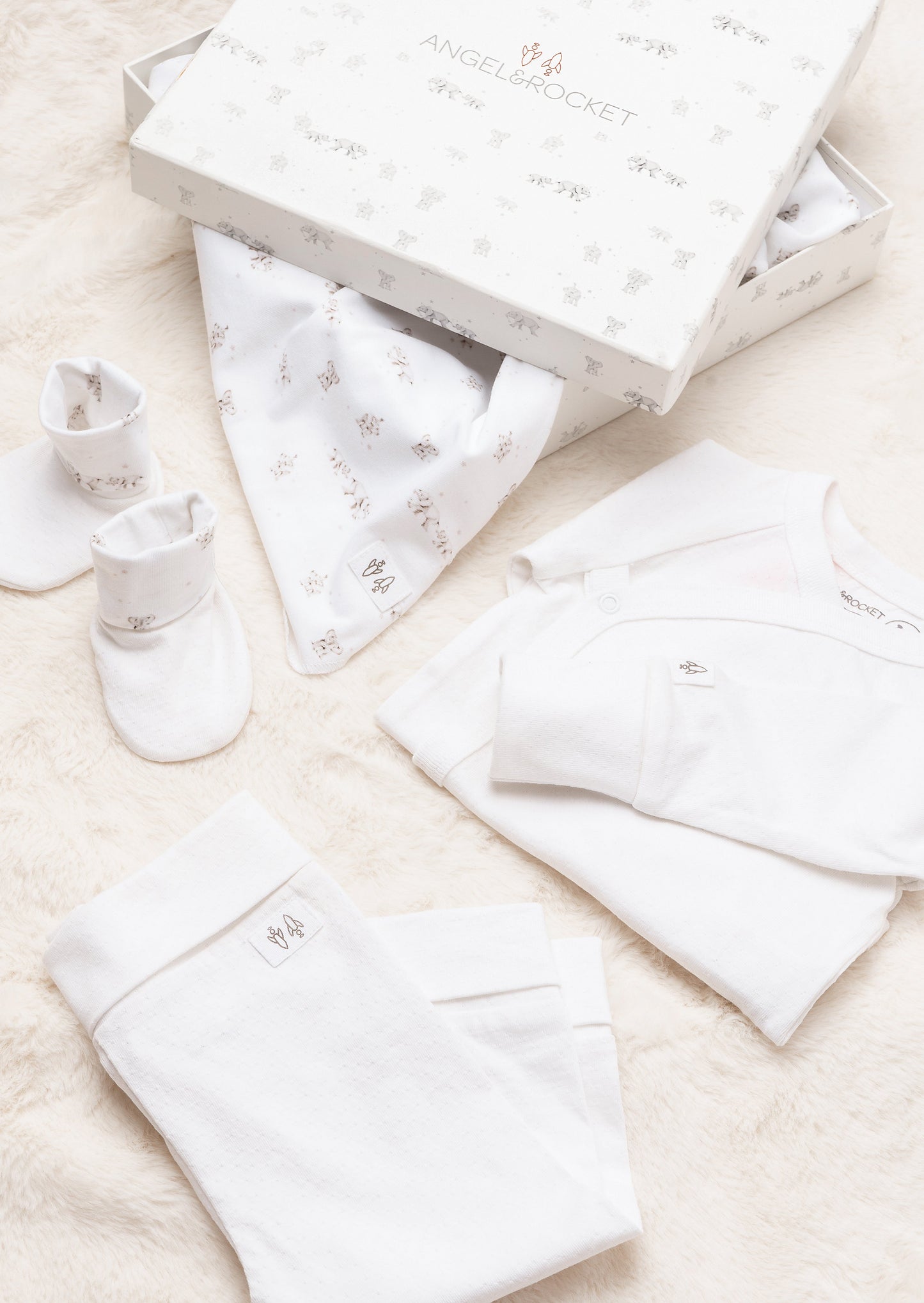 Organic Cotton Baby Gift Set | Angel & Rocket