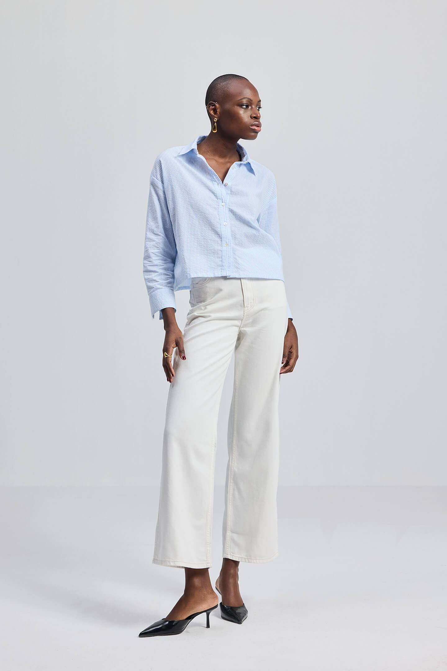 Crop it like its Hot Shirt in Stripes