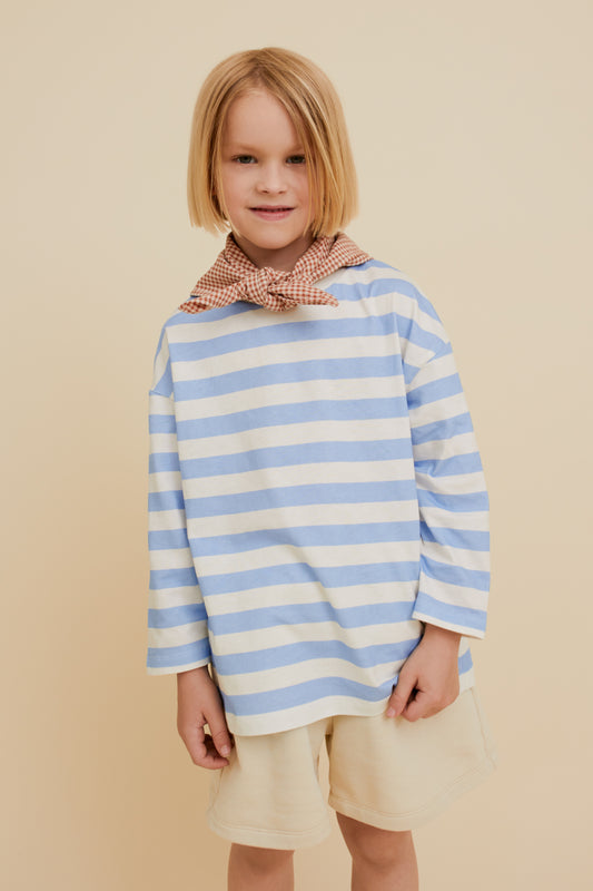 STRIPED LONG-SLEEVED TOP