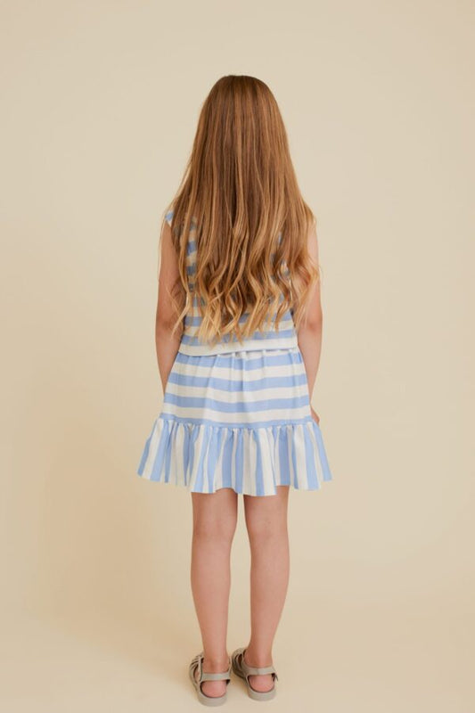 POTATO STRIPED MINI SKIRT