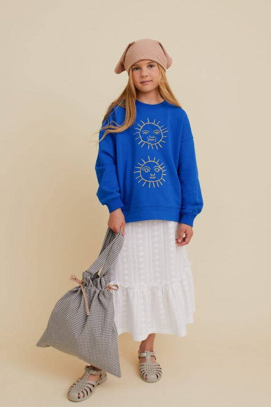 SUN EMBROIDERY SWEATSHIRT