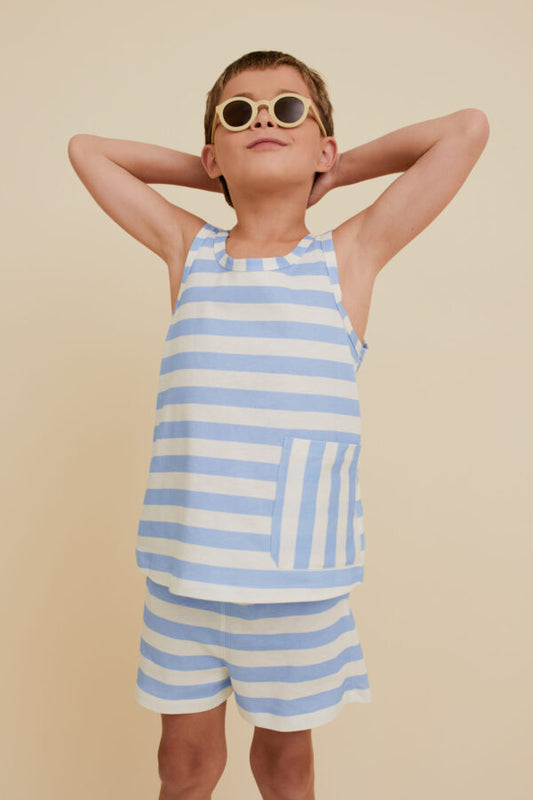 SLEEVELESS STRIPED TOP