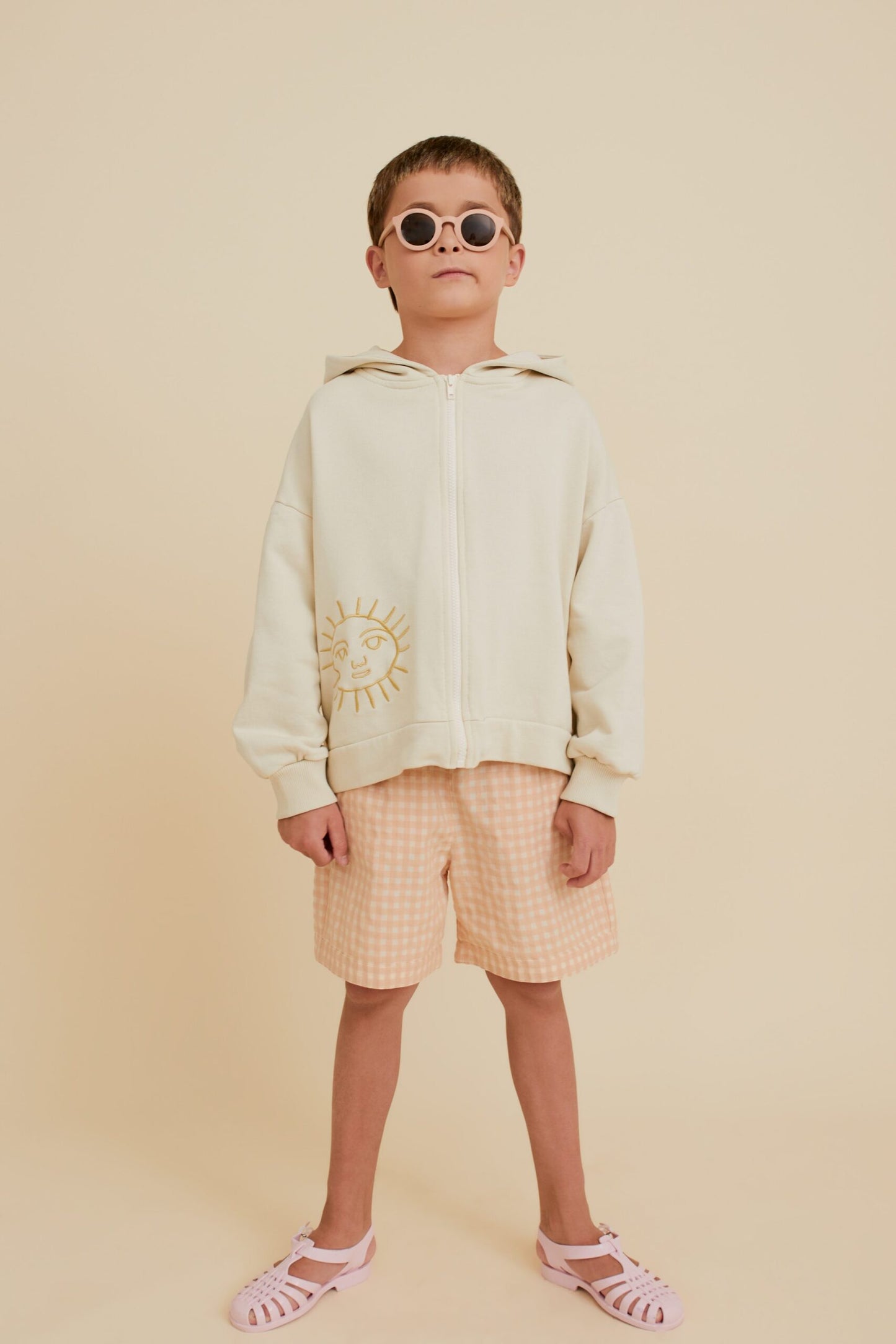 EMBROIDERED WASHED HOODIE