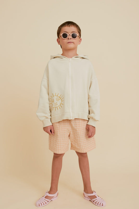 EMBROIDERED WASHED HOODIE