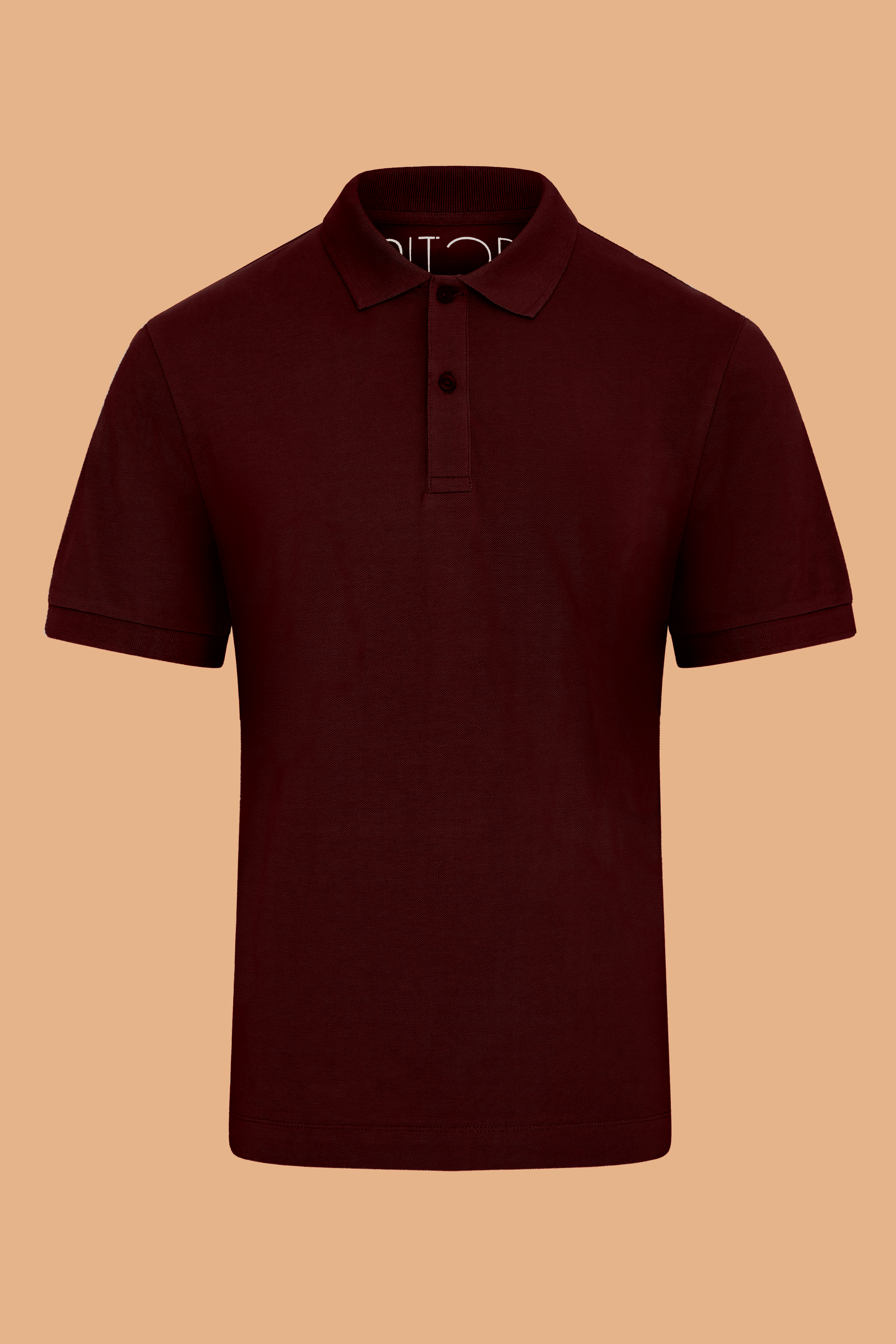 Pitod Burgundy Organic Cotton Polo Shirt – Unisex