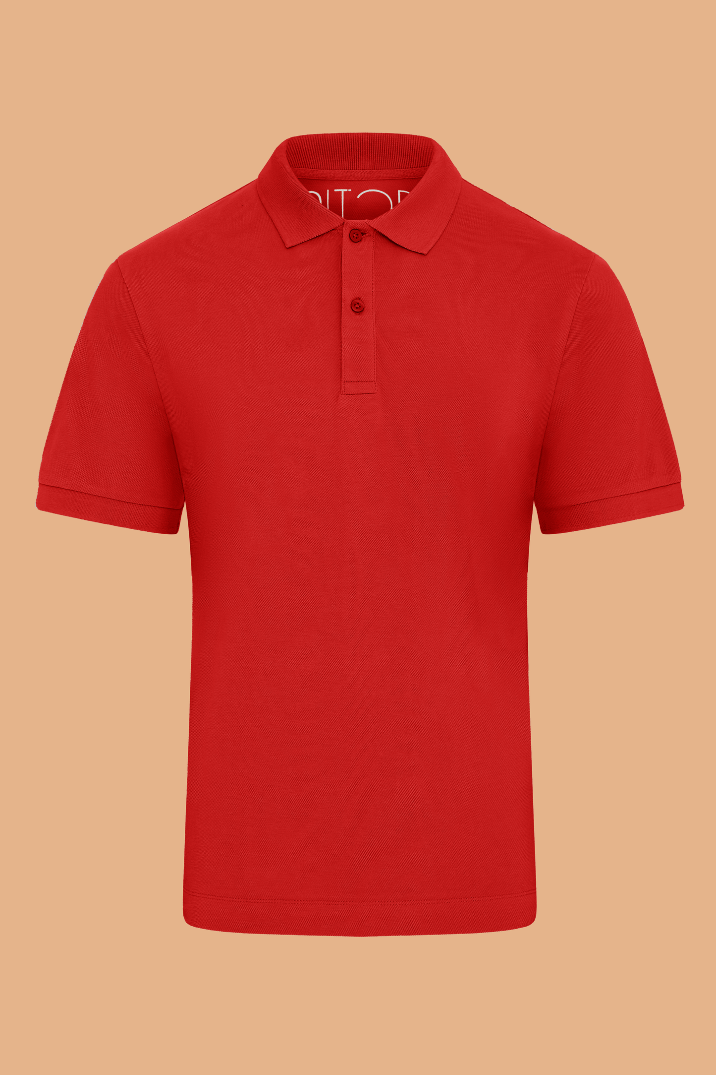 Pitod Red Organic Cotton Polo Shirt – Unisex
