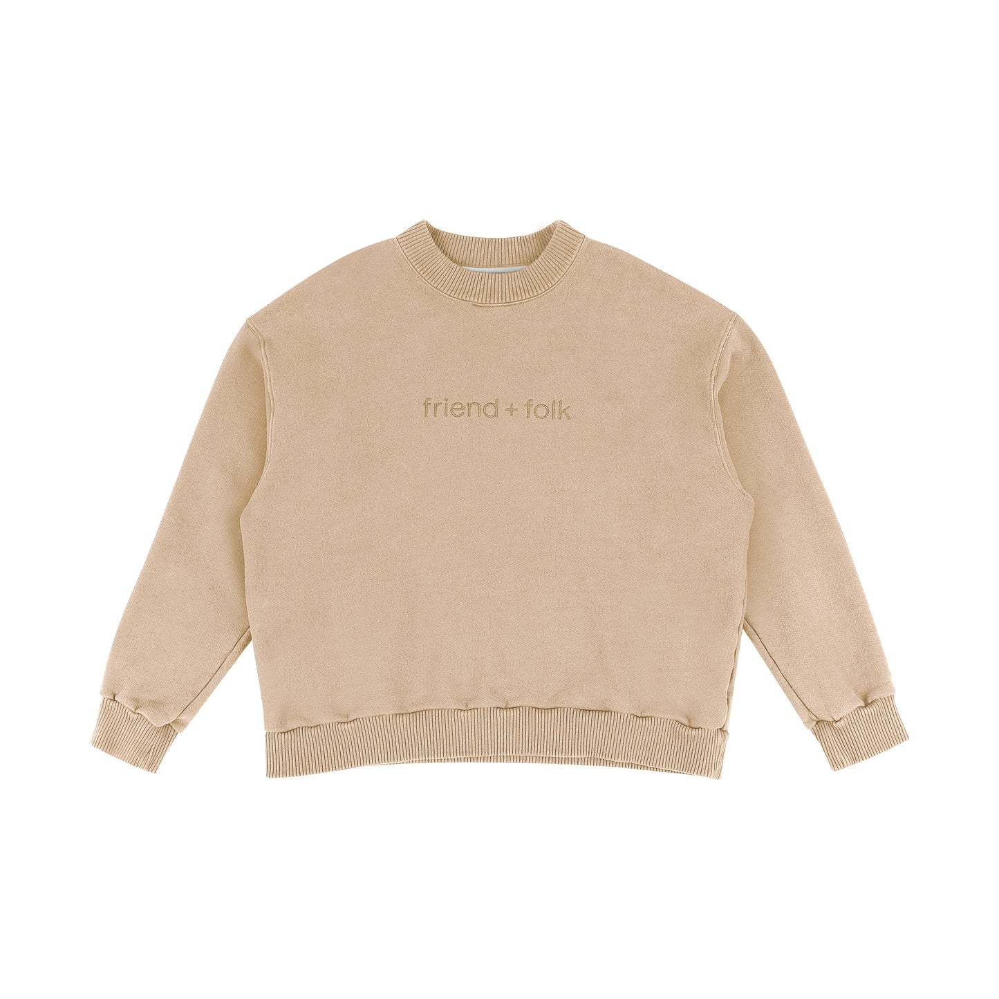 perry pullover sweatshirt - sesame