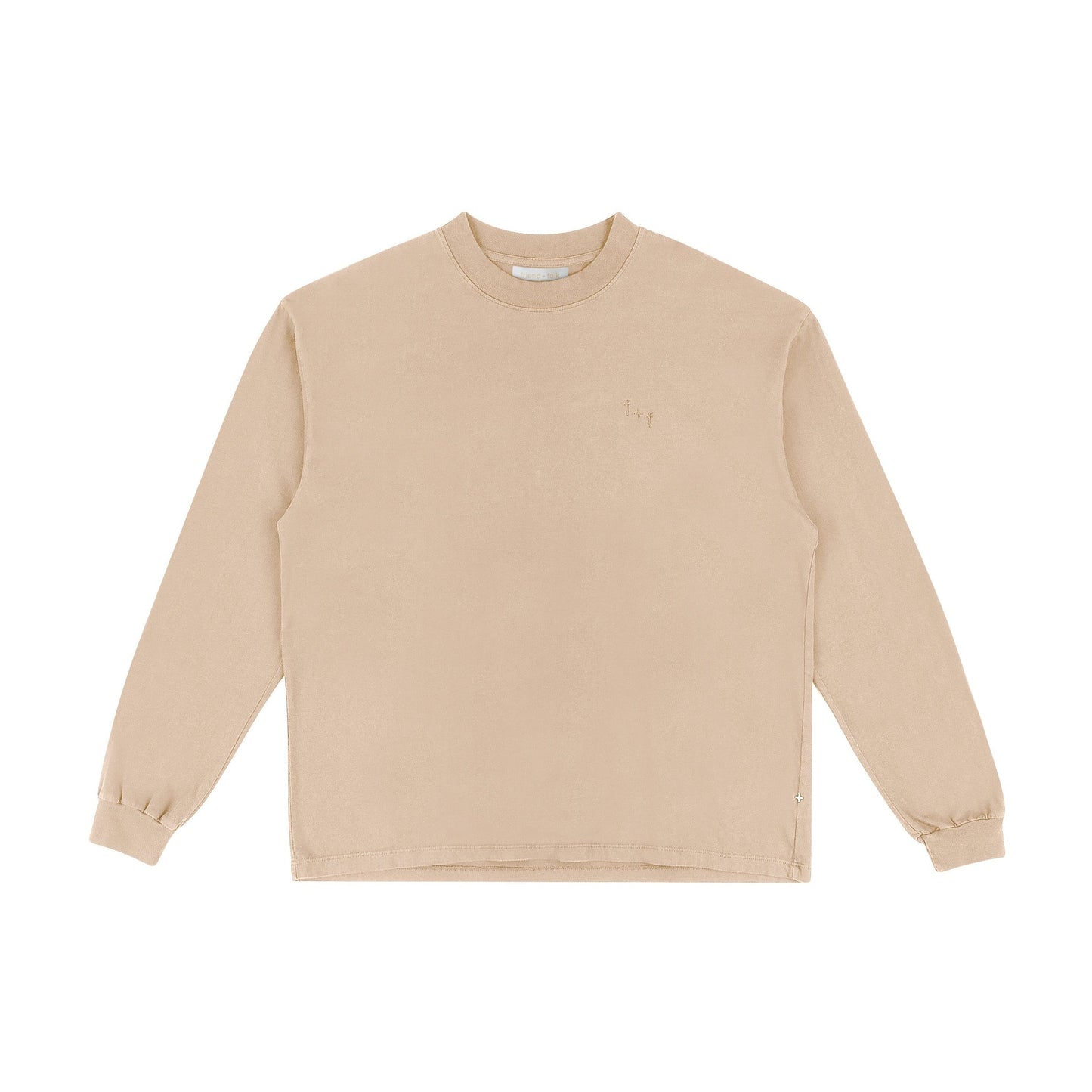 witter oversized long sleeve t-shirt - sesame