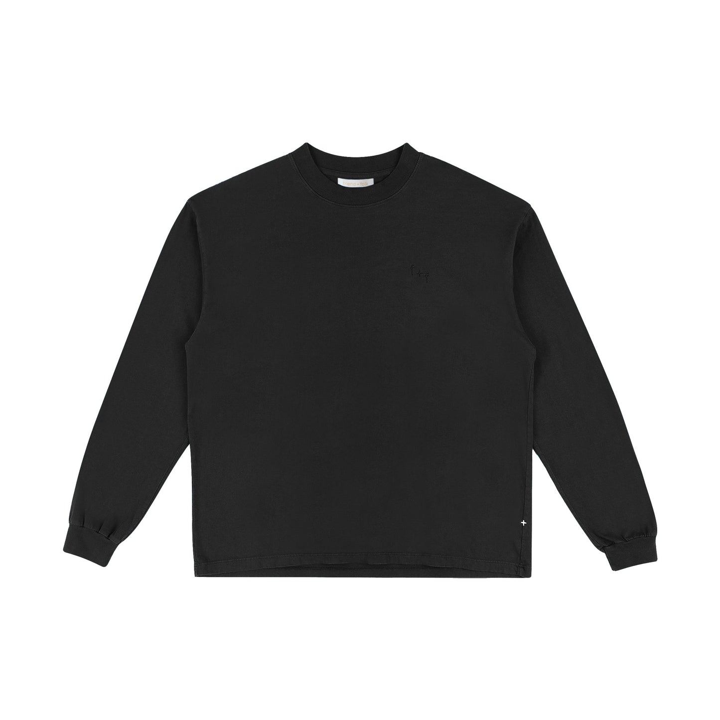 witter oversized long sleeve t-shirt - after dark