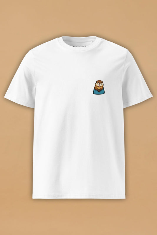Otter White Organic Cotton T-Shirt – Unisex