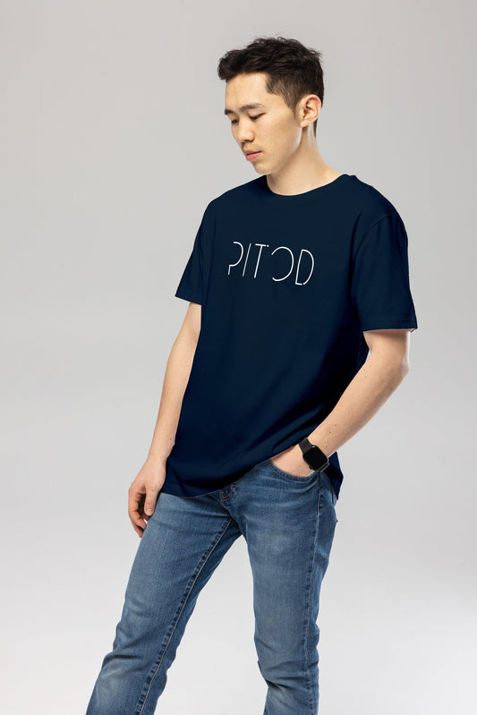 Logo Navy Organic Cotton T-Shirt – Unisex