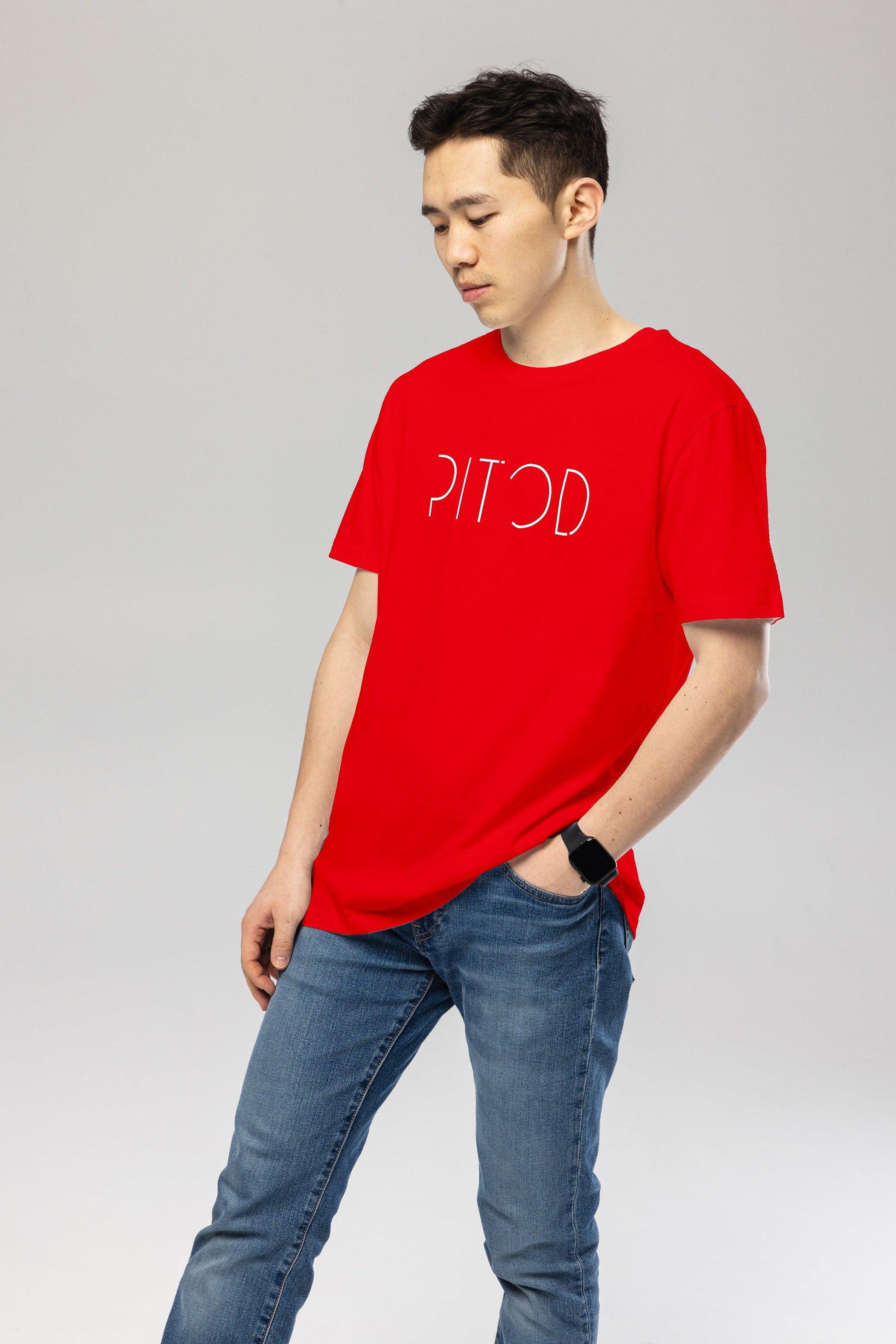 Logo Red Organic Cotton T-Shirt – Unisex