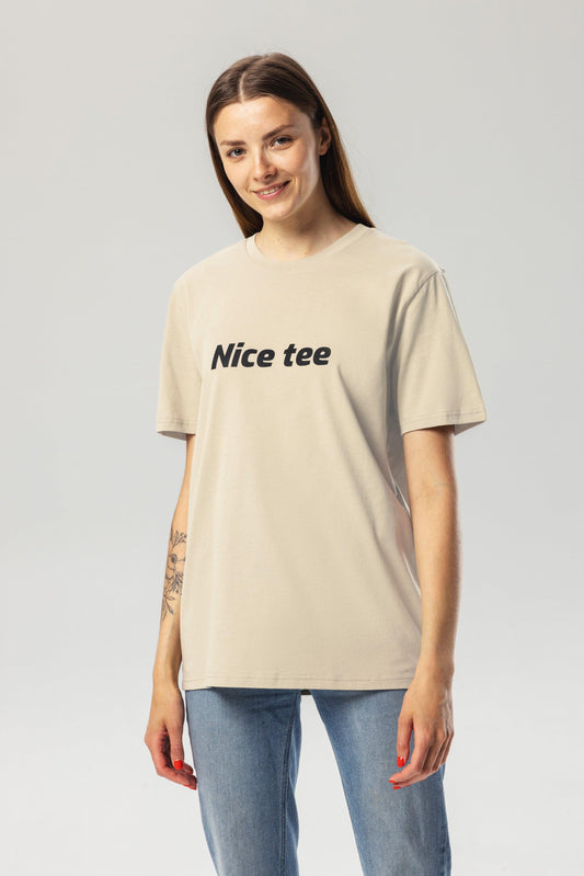 Nice Tee Desert Dust Organic Cotton T-Shirt – Unisex
