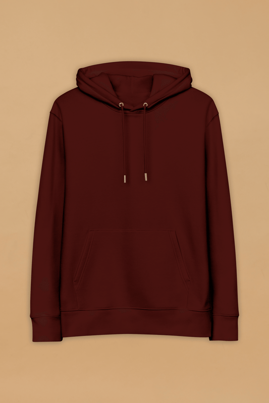 Pitod Burgundy Organic Cotton Hoodie – Unisex