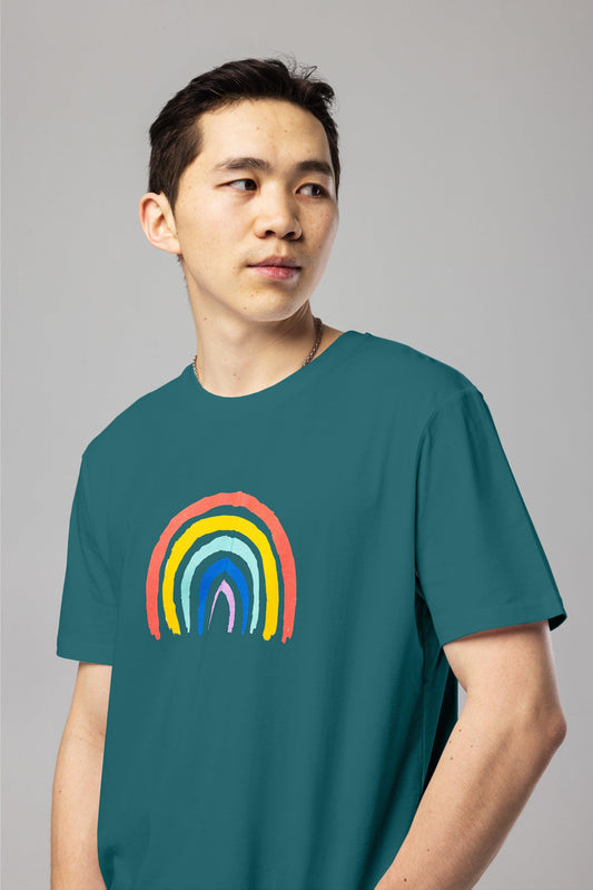Rainbow Stargazer Organic Cotton T-Shirt – Unisex