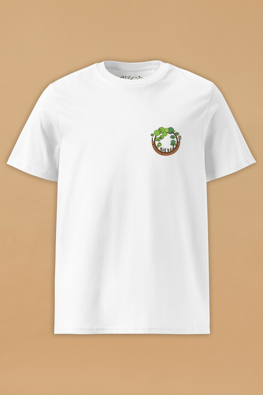 Circle of Life White Organic Cotton T-Shirt – Unisex