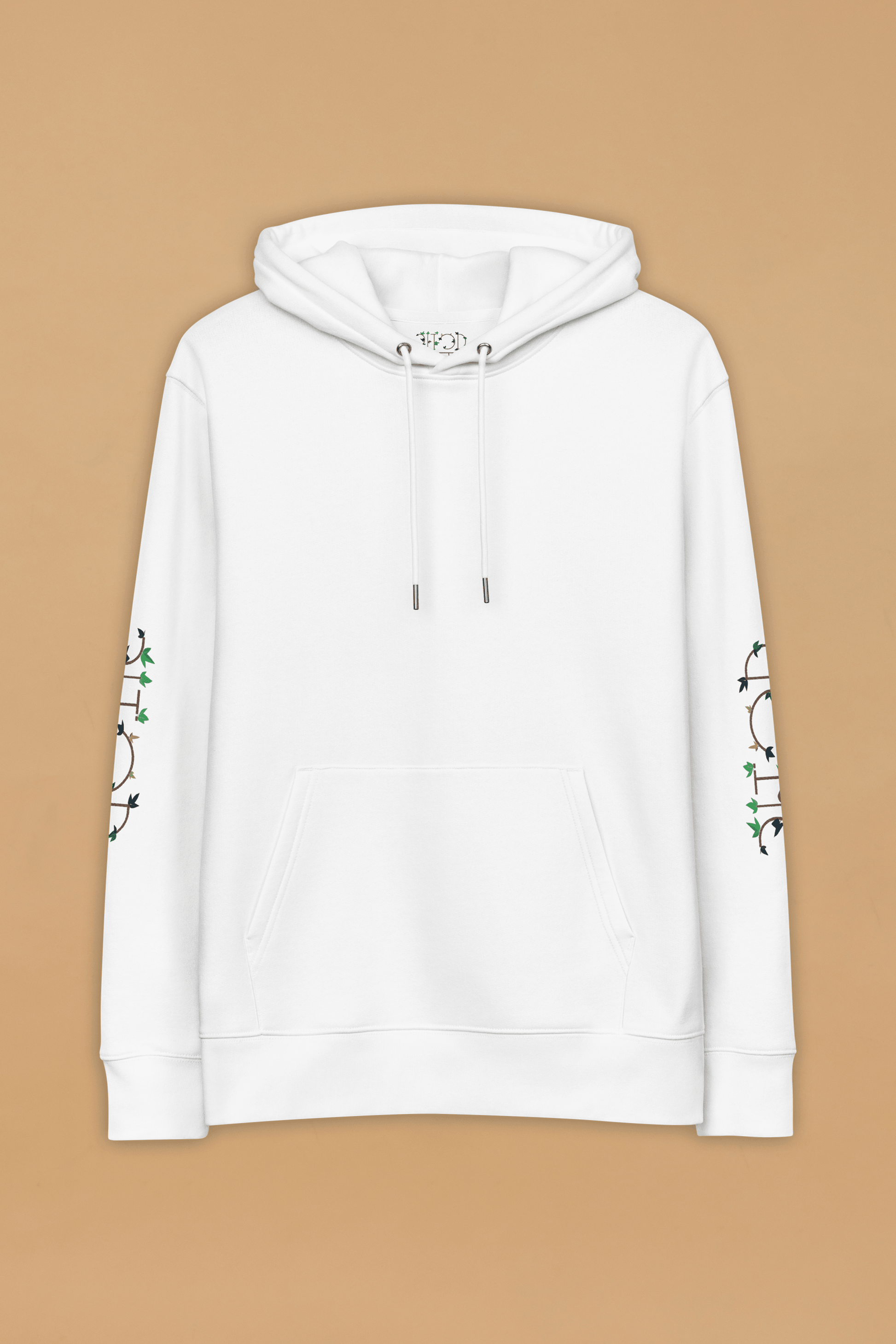 Rainforest Pitod White Organic Cotton Hoodie – Unisex
