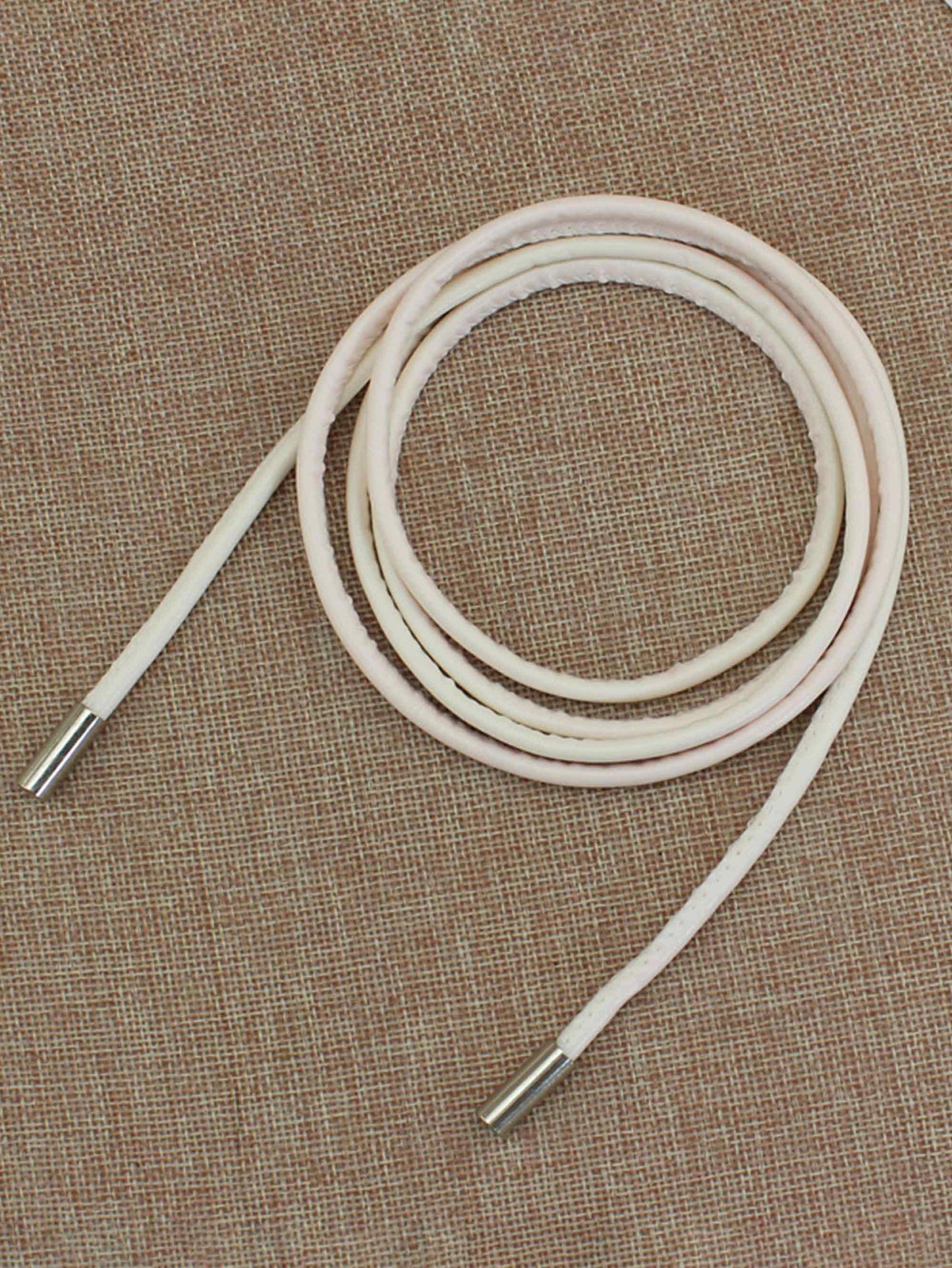 Minimalist Bow-Tie Waist Rope Belt - White / one-size