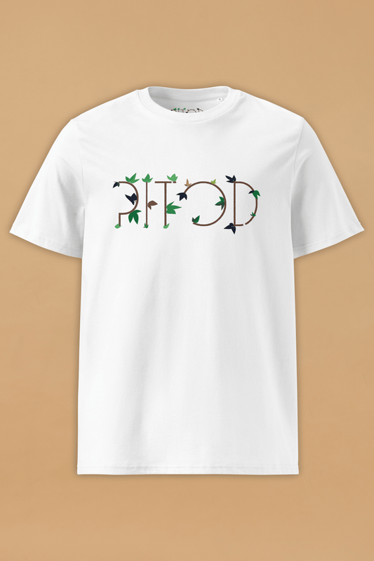 Rainforest Pitod White Organic Cotton T-Shirt – Unisex