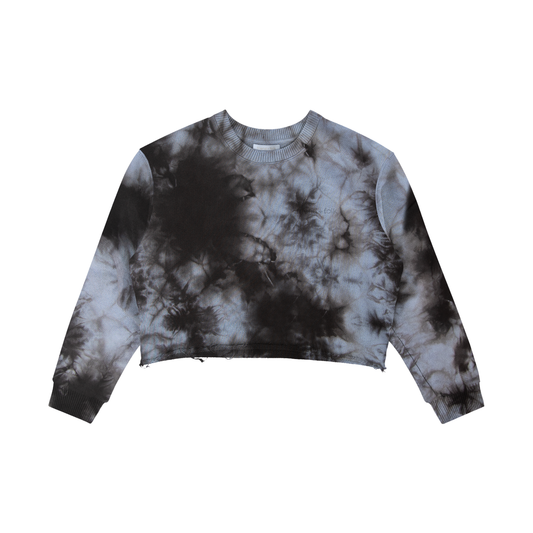 potter cropped crewneck sweatshirt - summer storm / ii