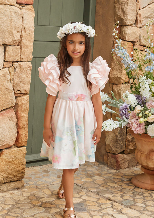 Girls Pink Occasion Dress | Angel & Rocket