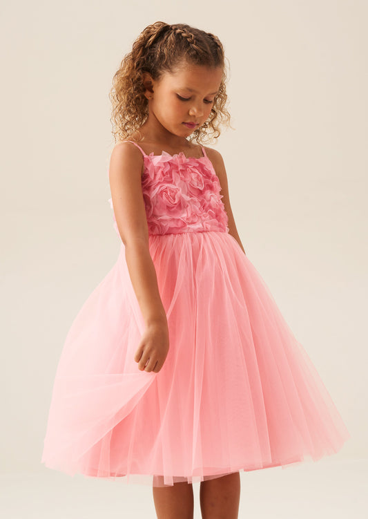 Girls Pink Embellished Occasion Dress | Angel & Rocket