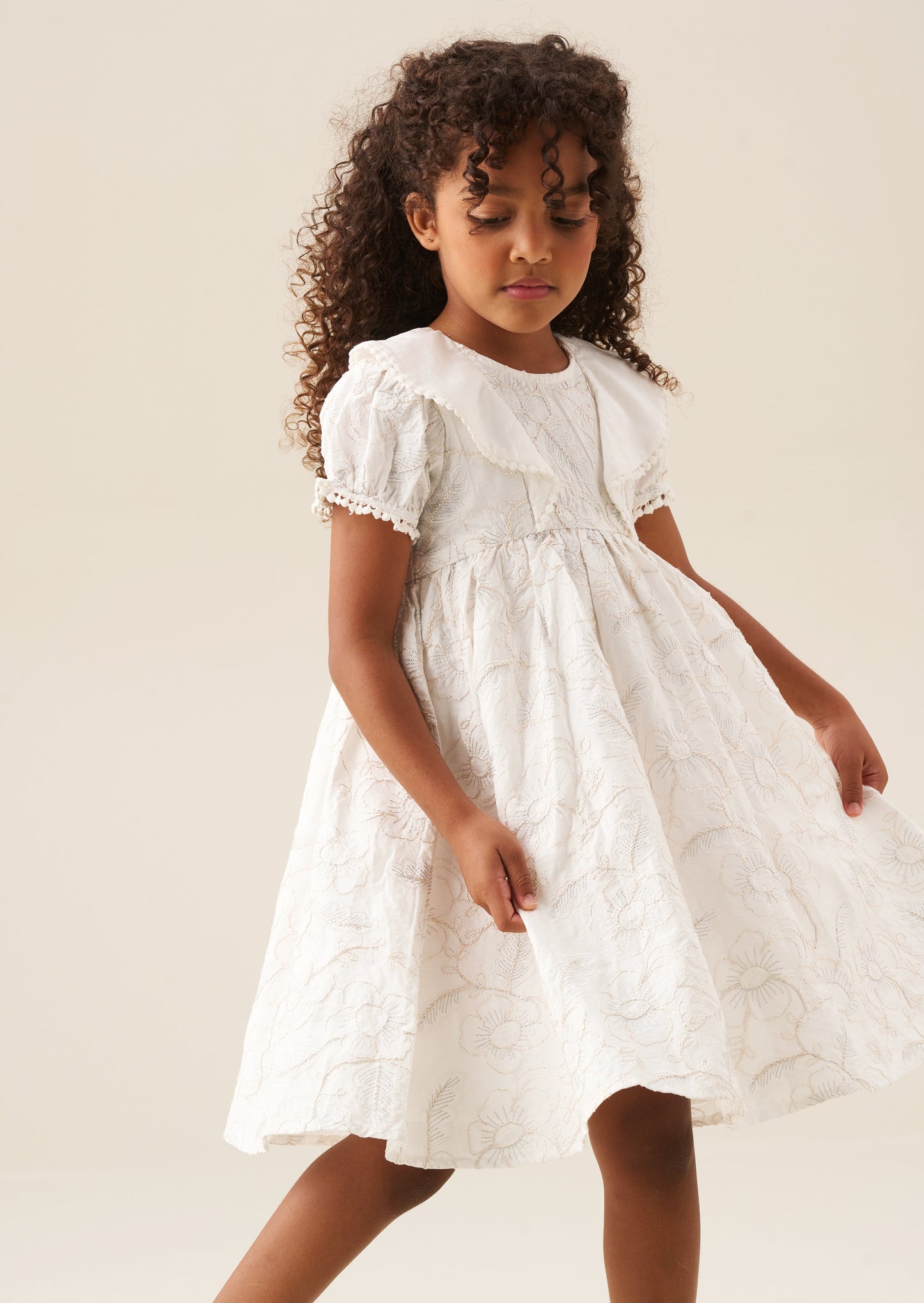 Girls Floral Embroidered Summer Party Dress | Angel & Rocket