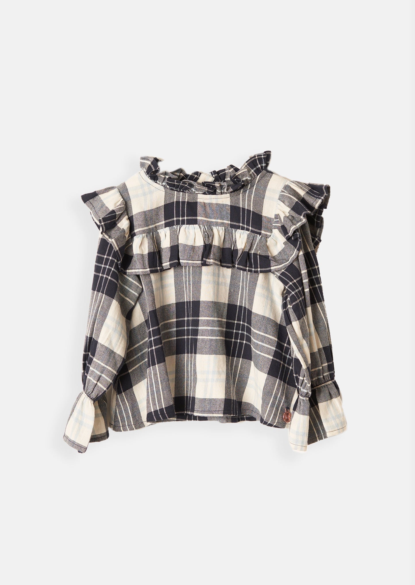 Blue Check Blouse | Angel & Rocket