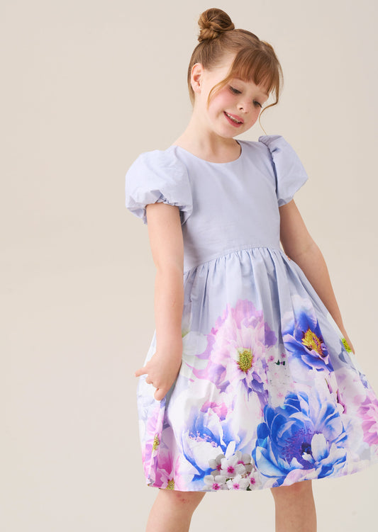 Girls Blue Party Dress | Angel & Rocket