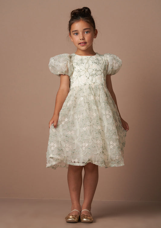 Girls Green Tulle Dress | Angel & Rocket