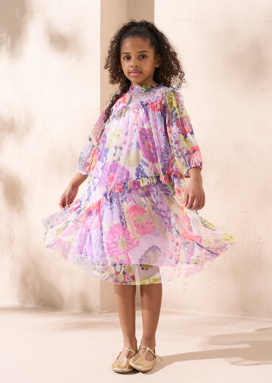 Pink Ruffle Dress | Angel & Rocket