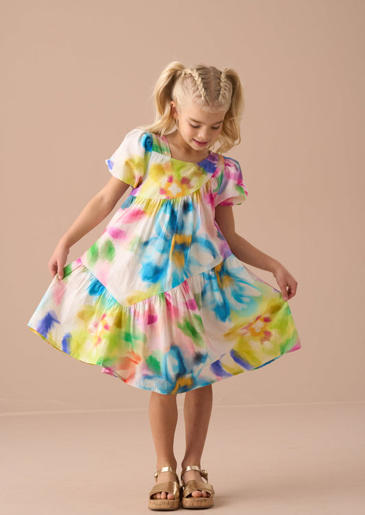 Girls Colourful Summer Dress | Angel & Rocket