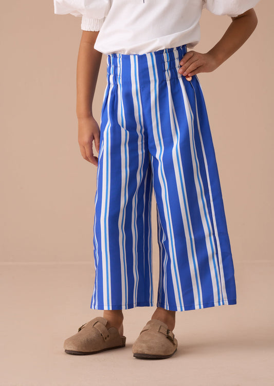 Girls Wide Leg Heart Print Trousers | Angel & Rocket