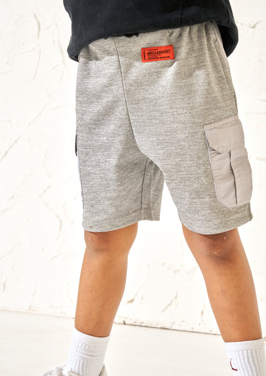Boys Grey Jersey Shorts | Angel & Rocket