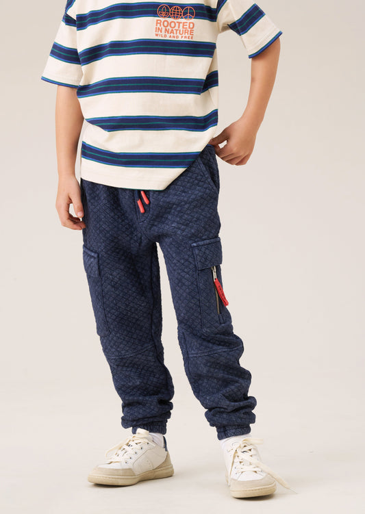 Boys Blue Cargo Joggers | Angel & Rocket