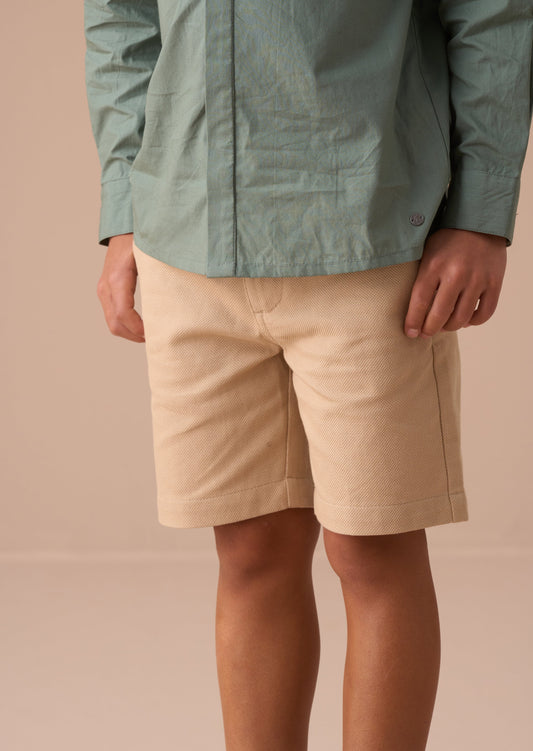 Boys Smart Stone Shorts | Angel & Rocket