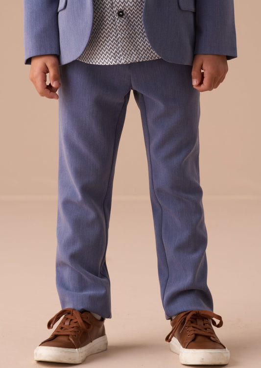 Boys Smart Blue Summer Trousers | Angel & Rocket