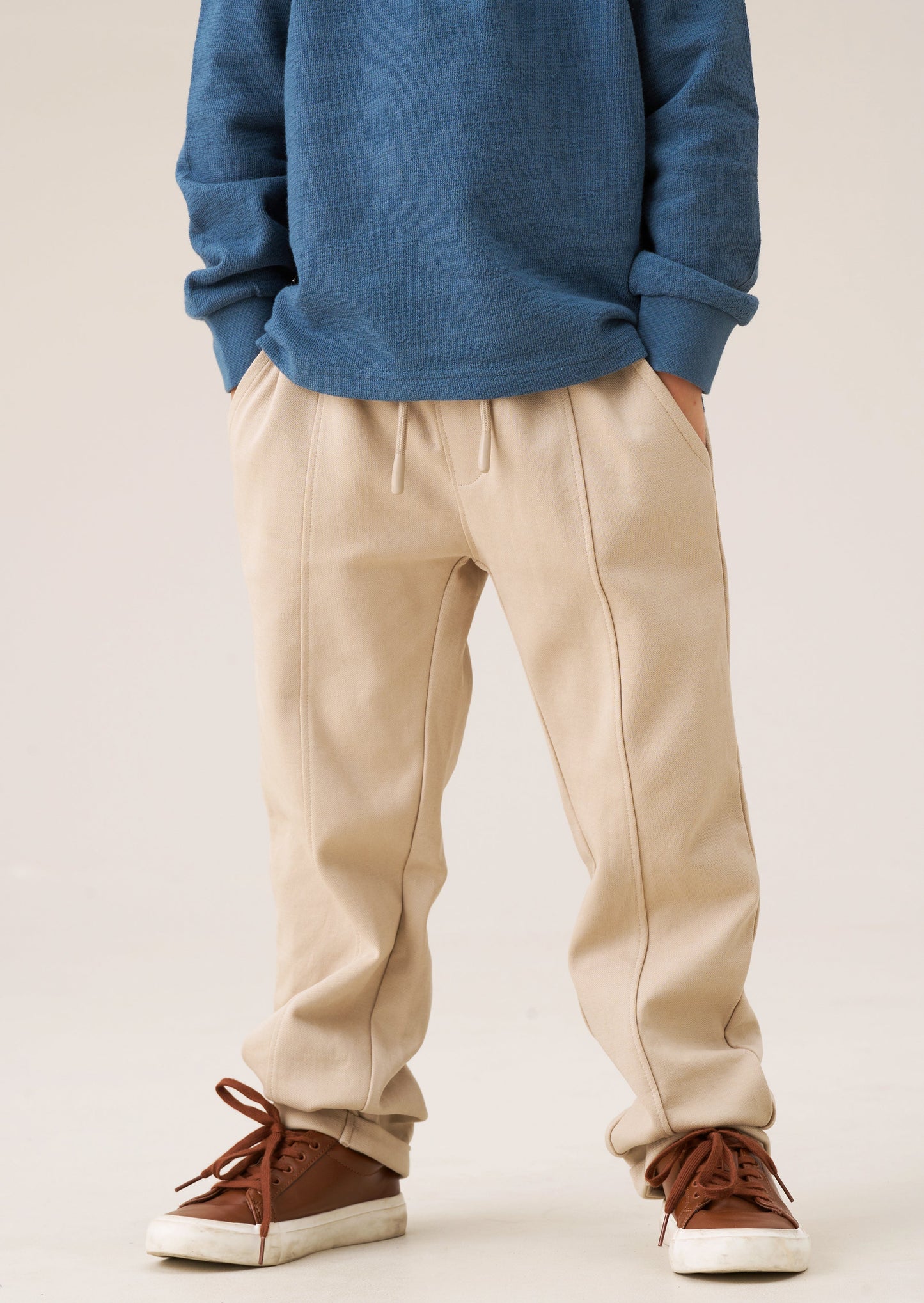 Boys Stone Smart Pull-On Jersey Joggers | Angel & Rocket