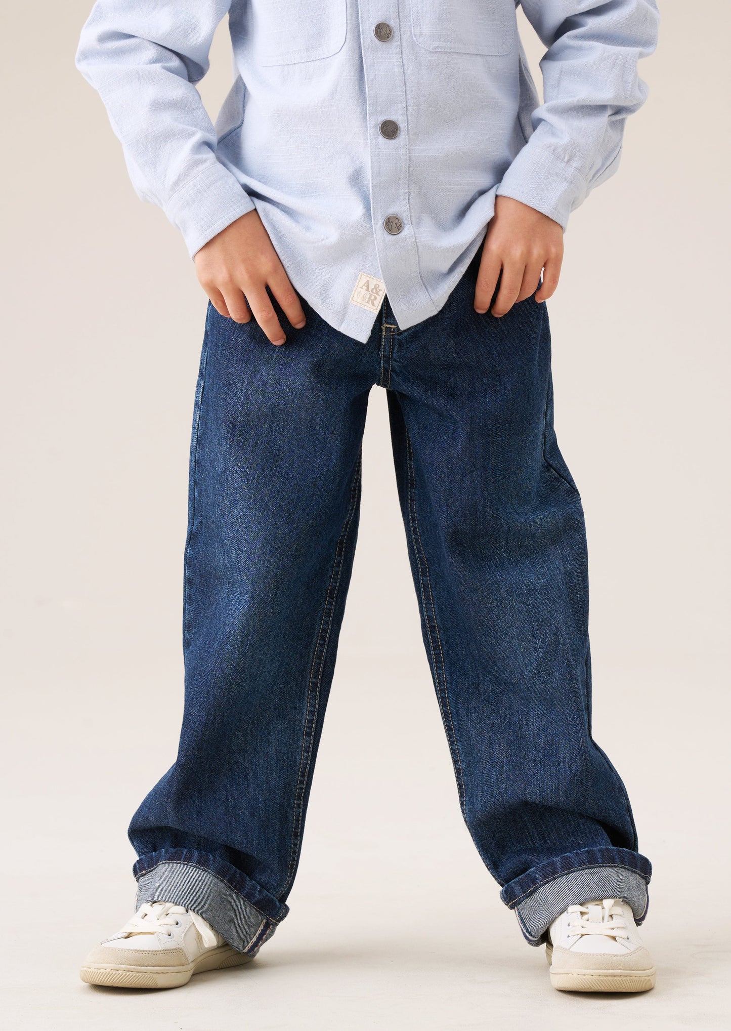 Boys Classic Indigo Straight Leg Jeans | Angel & Rocket