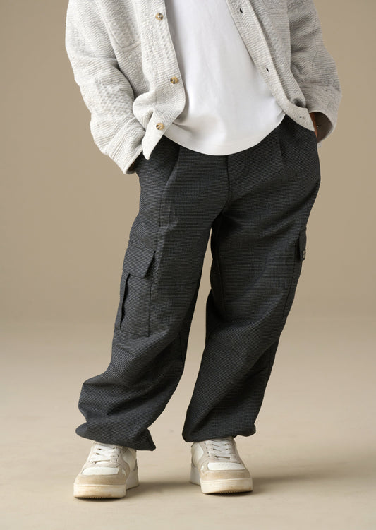 Boys Grey Pinstripe Trousers | Angel & Rocket