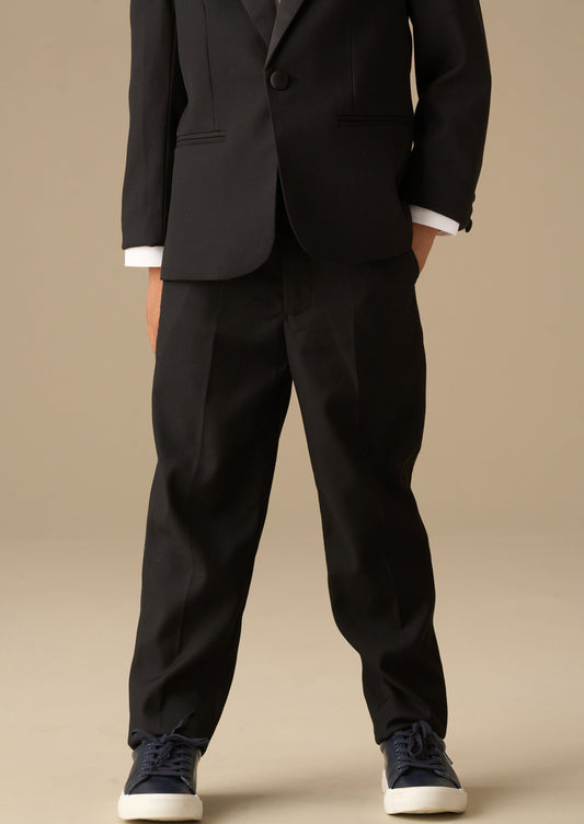 Boys Black Tuxedo Trousers | Angel & Rocket